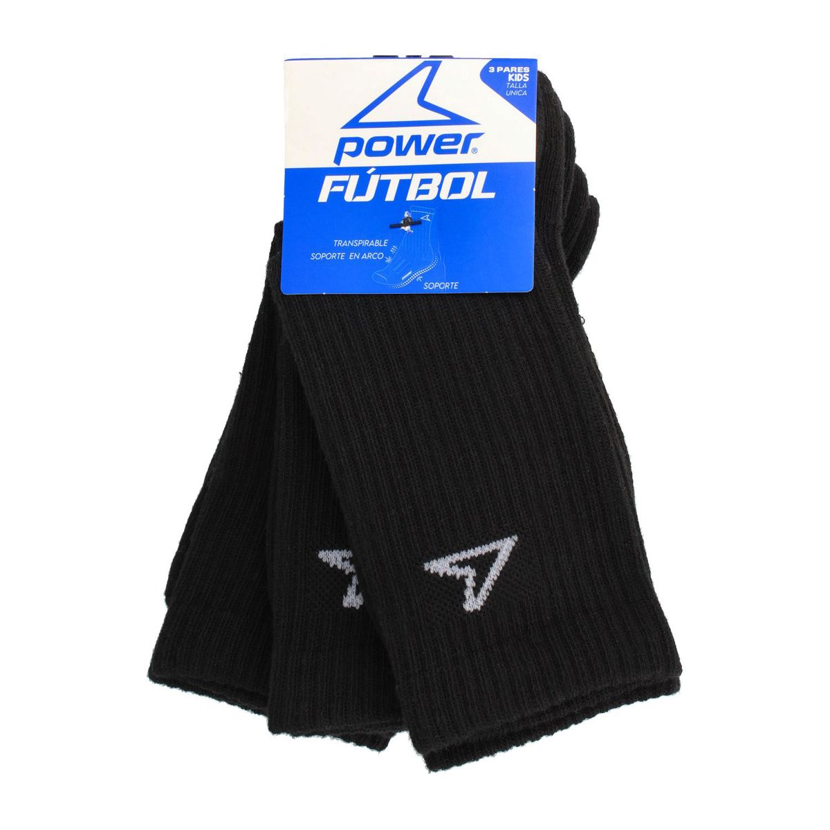 POWER - Calcetines Niño Power Tripack-Futbol