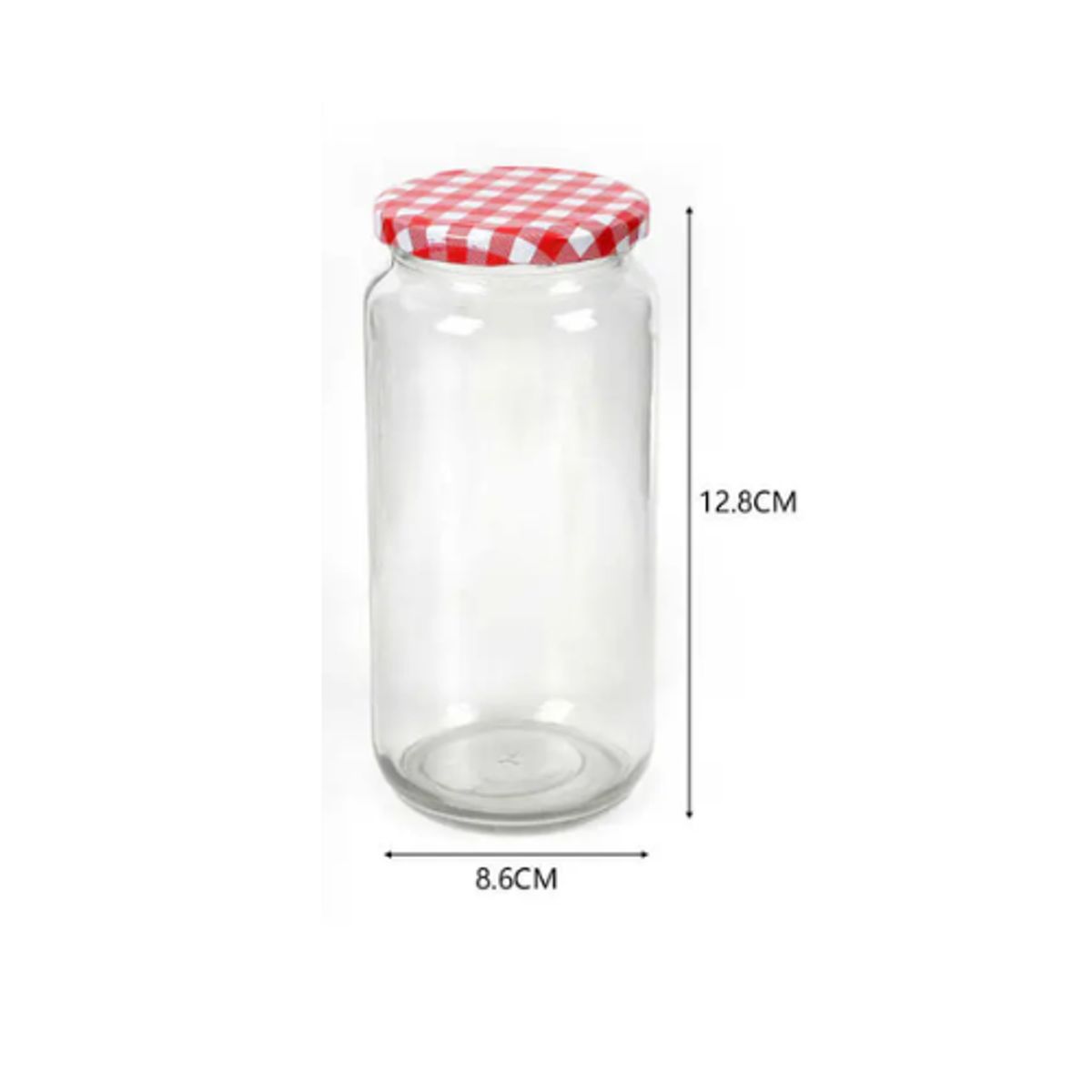 GENERICO - FRASCO DE VIDRIO ULTRA RESISTENTE DISEÑO MINIMALISTA HOGAREÑO DE 500ML