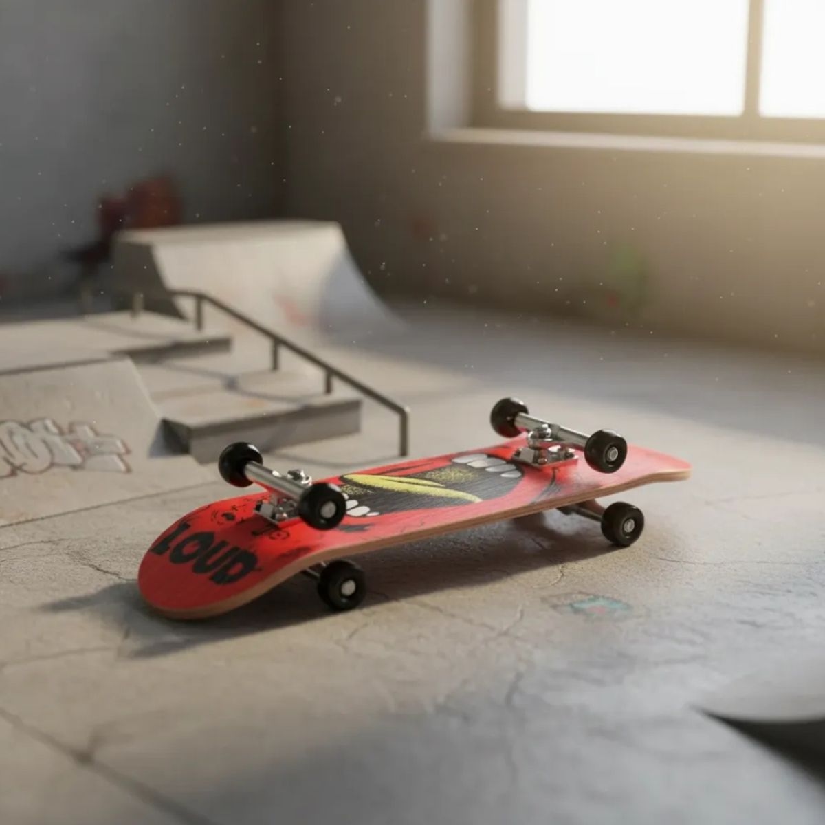 GENERICO - Patineta Fingerboard Lengua Profesional Madera Rodamientos