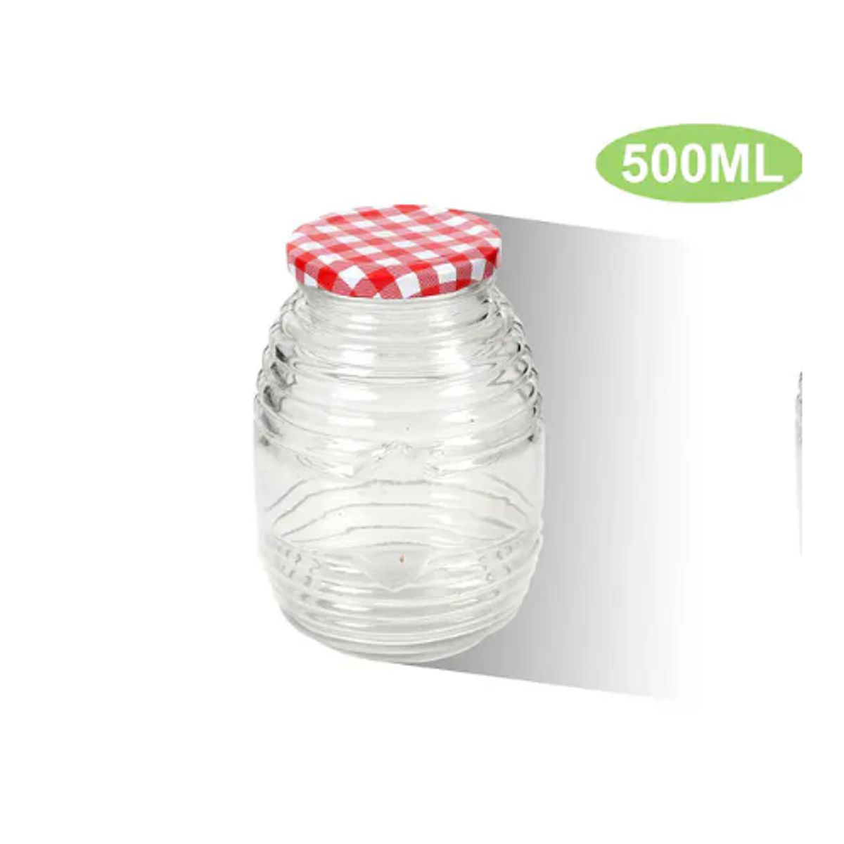GENERICO - FRASCO CONSERVERO DE VIDRIO ULTRA RESISTENTE DISEÑO MINIMALISTA HOGAREÑO DE 500ML
