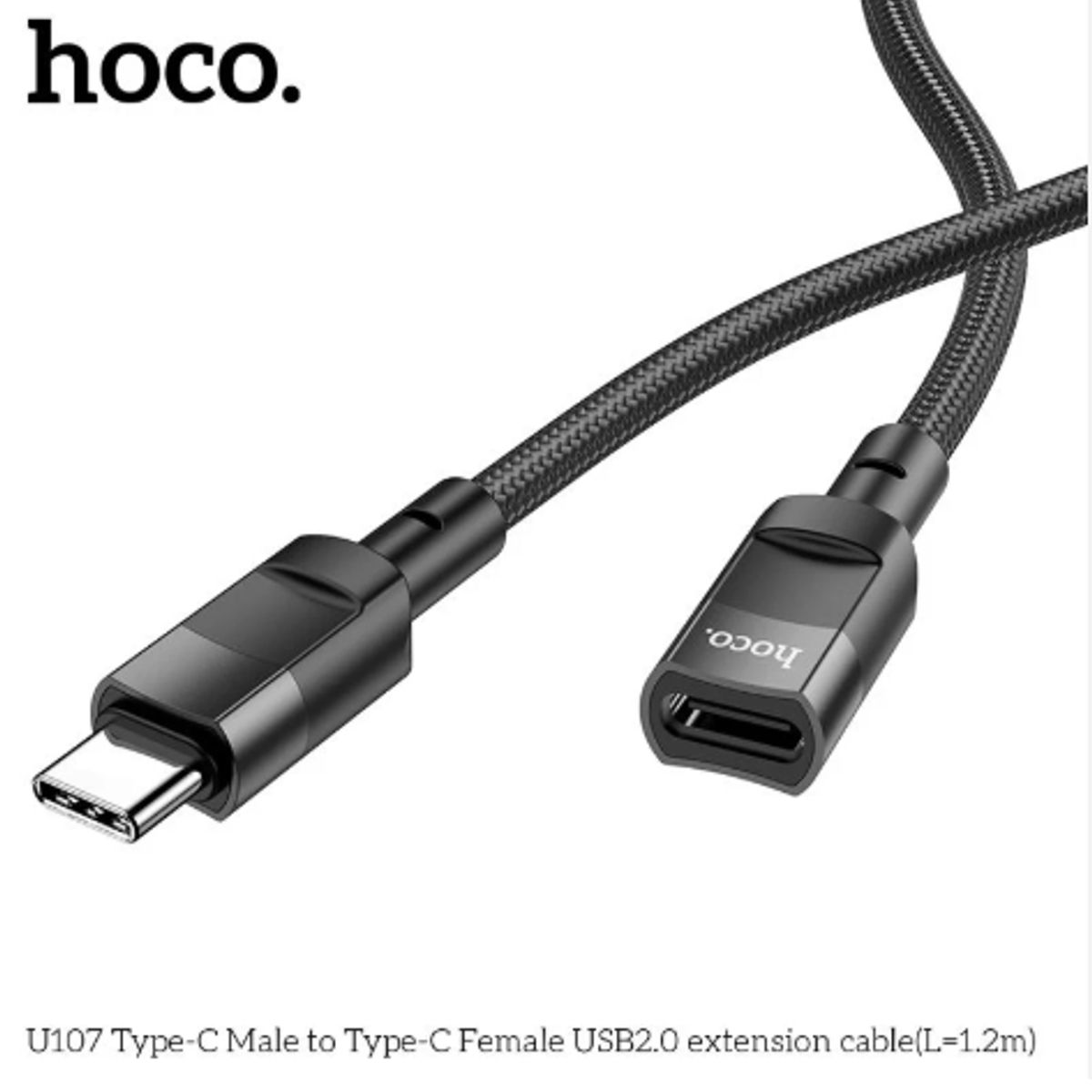 HOCO - Cable Extensor USB-C Macho a USB-C Hembra Hoco U107