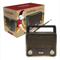 AUDIOLAB - Radio Portatil Mini Retro Bluetooth Vintage Usb Sd