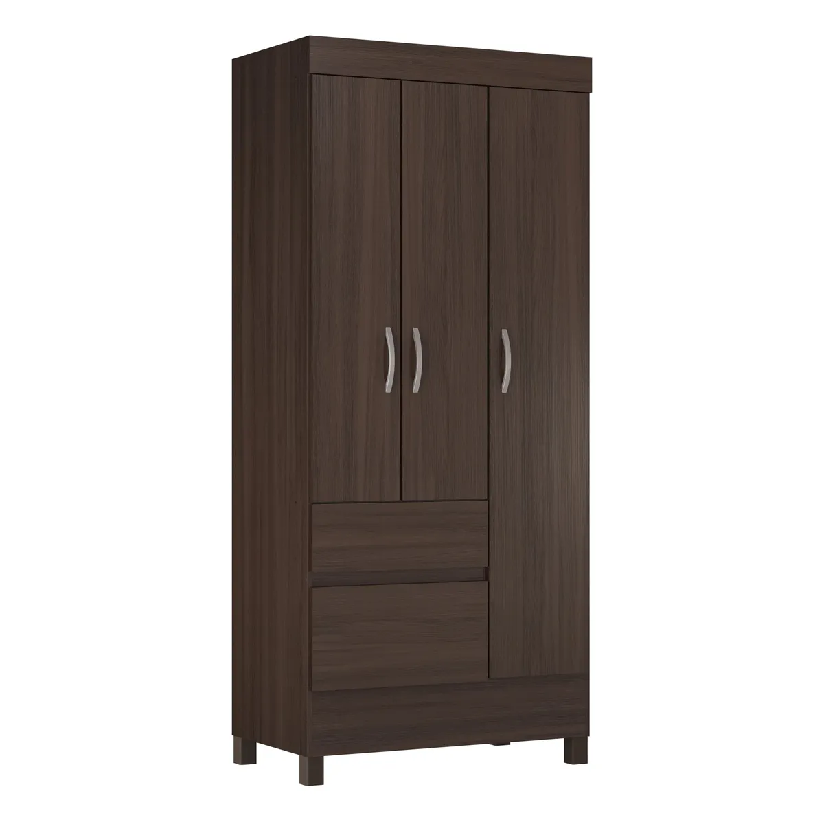 Closet 3 puertas 2 cajones Wind Café, marca TAHUARI - Foto 2