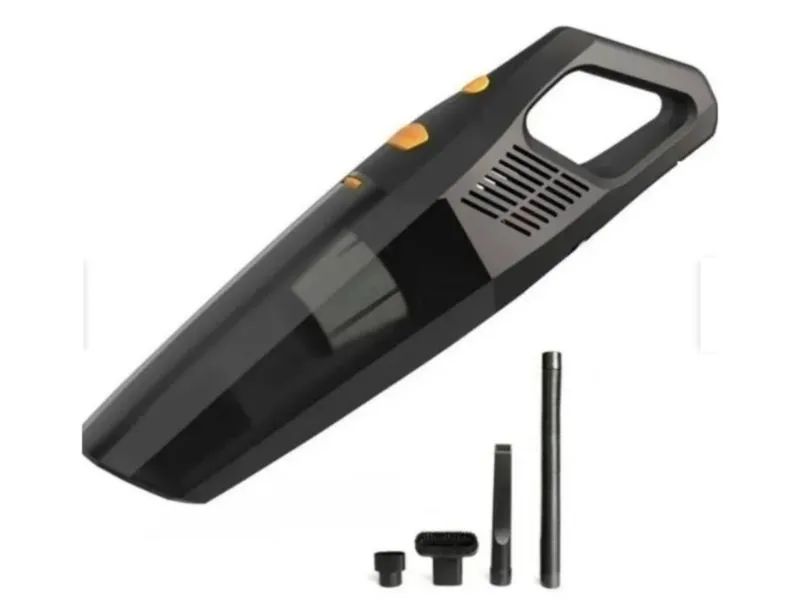GENERICO Aspiradora Para Auto 12v Filtro Lavable Potente Con Luz Led