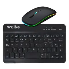 GENERICO - Kit Mouse Y Teclado Bluetooth Inalámbrico Español Recargable