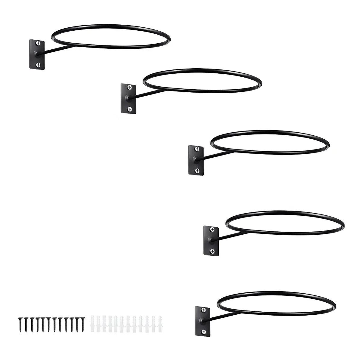 GENERICO - Soporte De Almacenamiento De Pared Para Cesta, Paquete De 6 BELUG