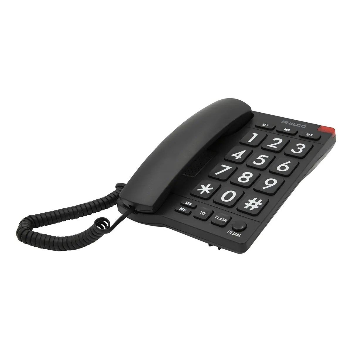 GENERICO - Teléfono De Sobremesa Números Grandes 170bk Negro, Philco Negro BELUG