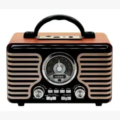 AUDIOLAB - Radio Analógica BTRETRO05 AM FM SW Bluetooth Portátil USB SD