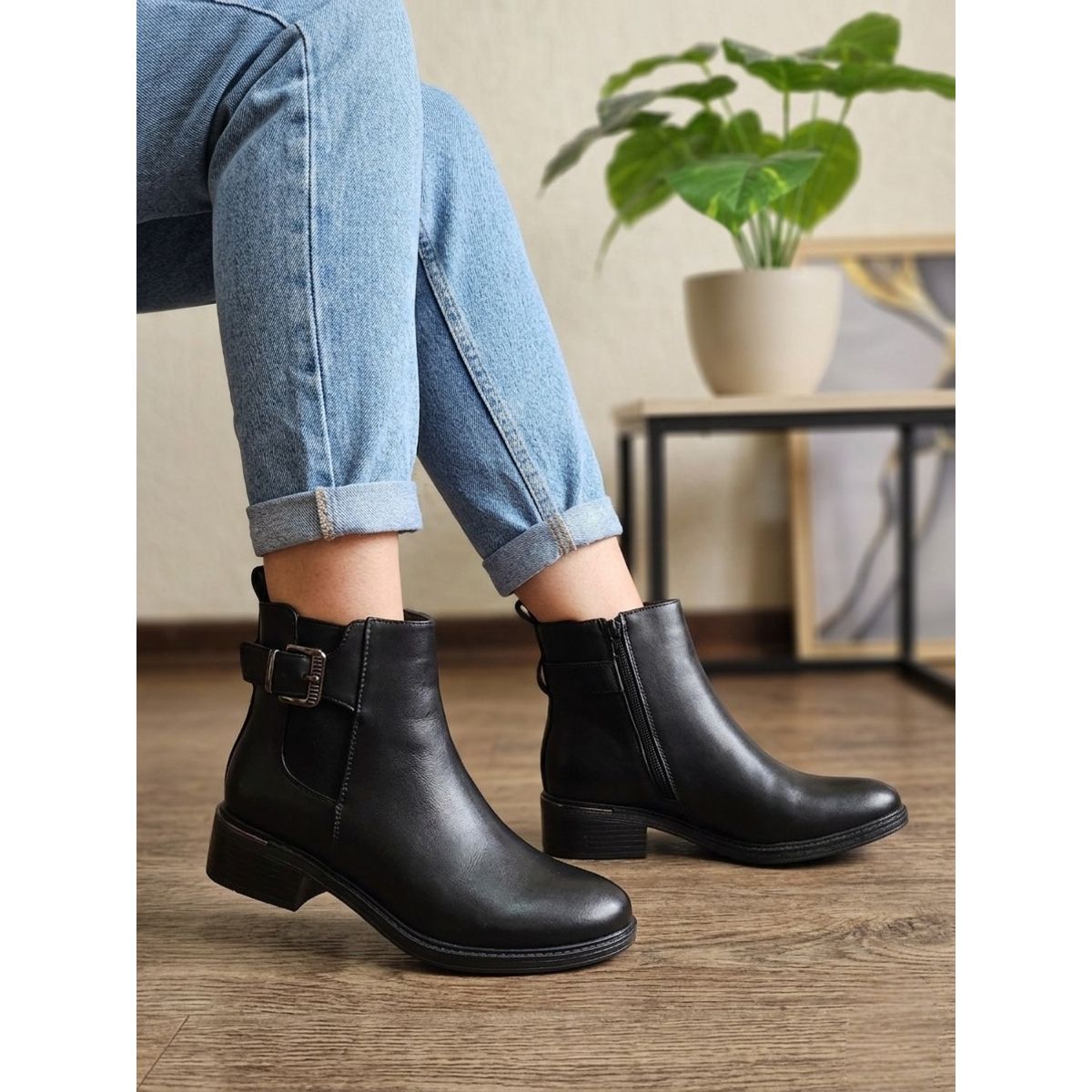 SNOOPY - Botin para Dama  Taco Bajo M604