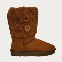 LIKE SHOP - Botas Larga Mujer Forro Interior Chiporro Con Botones 5186