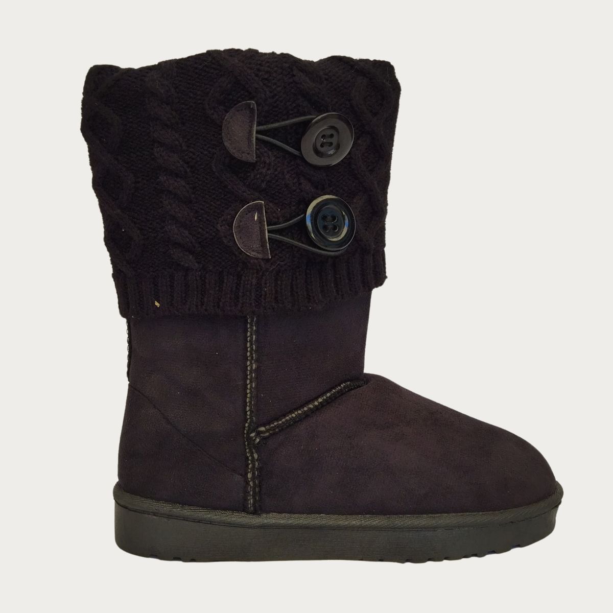 LIKE SHOP - Botas Larga Mujer Forro Interior Chiporro Con Botones 5186