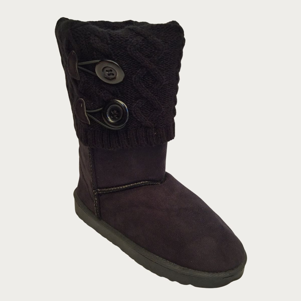 LIKE SHOP - Botas Larga Mujer Forro Interior Chiporro Con Botones 5186