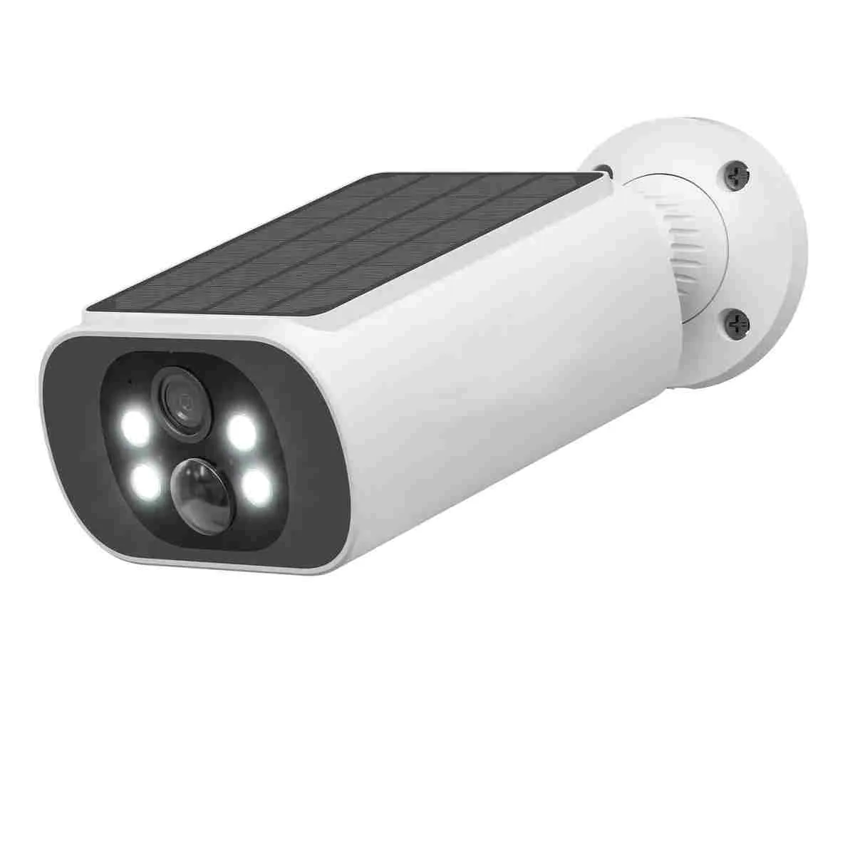GENERICO - Camara De Seguridad Solar Wifi Ip 5G Exterior Ip66 Con Audio Blanco BELUG