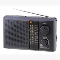 PHILCO - Radio Portatil Fm Am Sw1 Sw2 Mp3 Usb Sd Color Negro