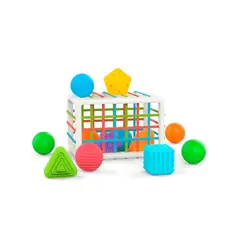 HUANGER - Rectángulo de Encaje y Sensorial Montessori - 13 Piezas -