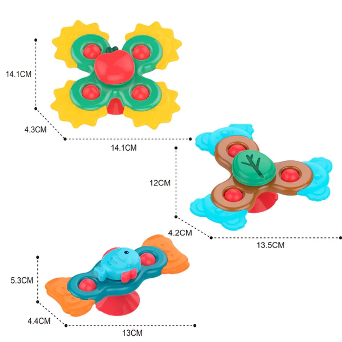 HUANGER - Spinners Juguetes de Silicona Giratorios - Huanger