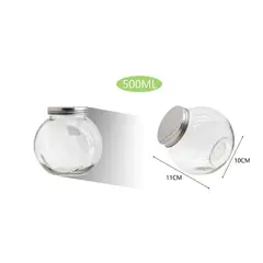 GENERICO - BOTELLA DE VIDRIO SELLADO ULTRA RESISTENTE DISEÑO MINIMALISTA HOGAREÑO DE 500ML