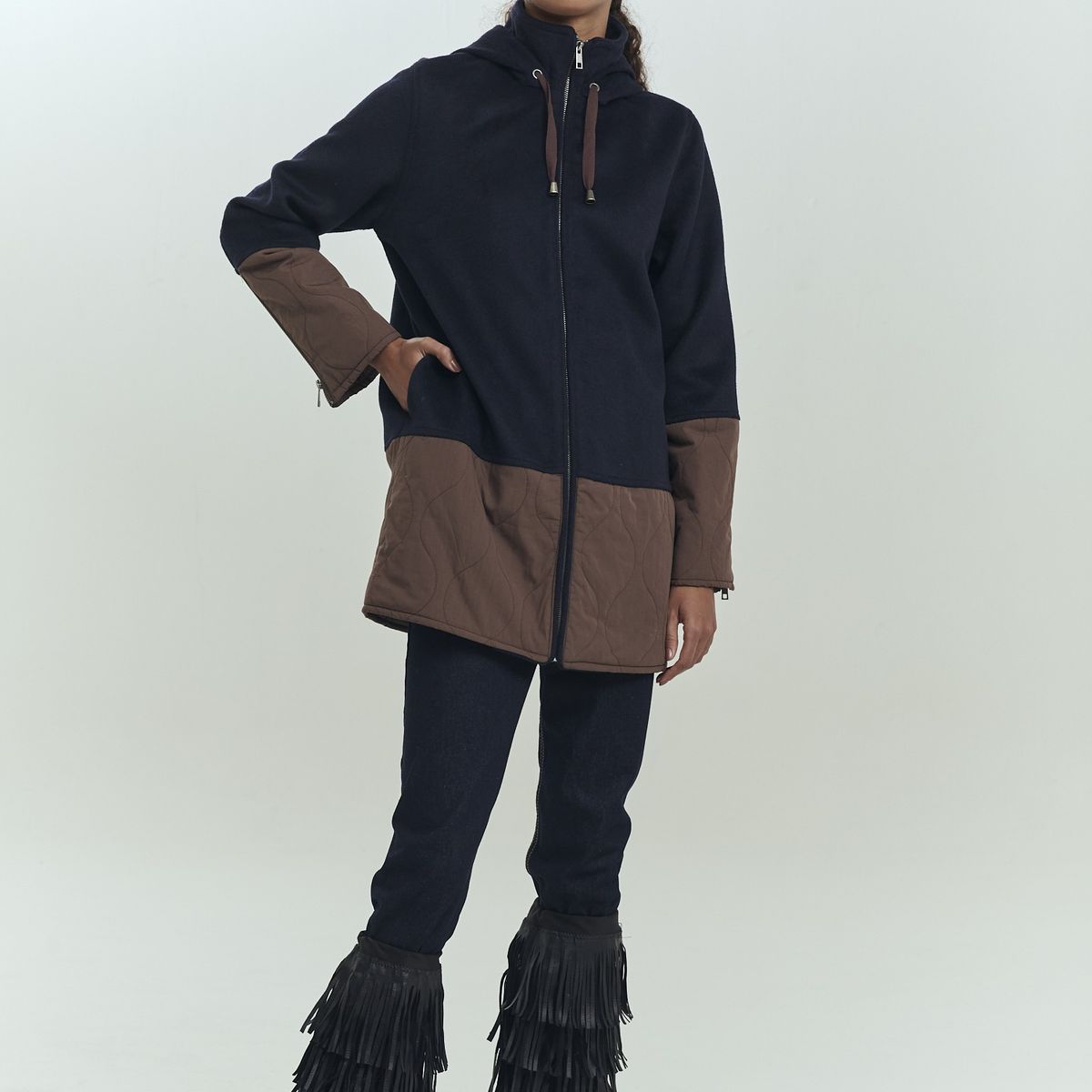 BRICK LONDON - ABRIGO JAGGER COAT AZUL