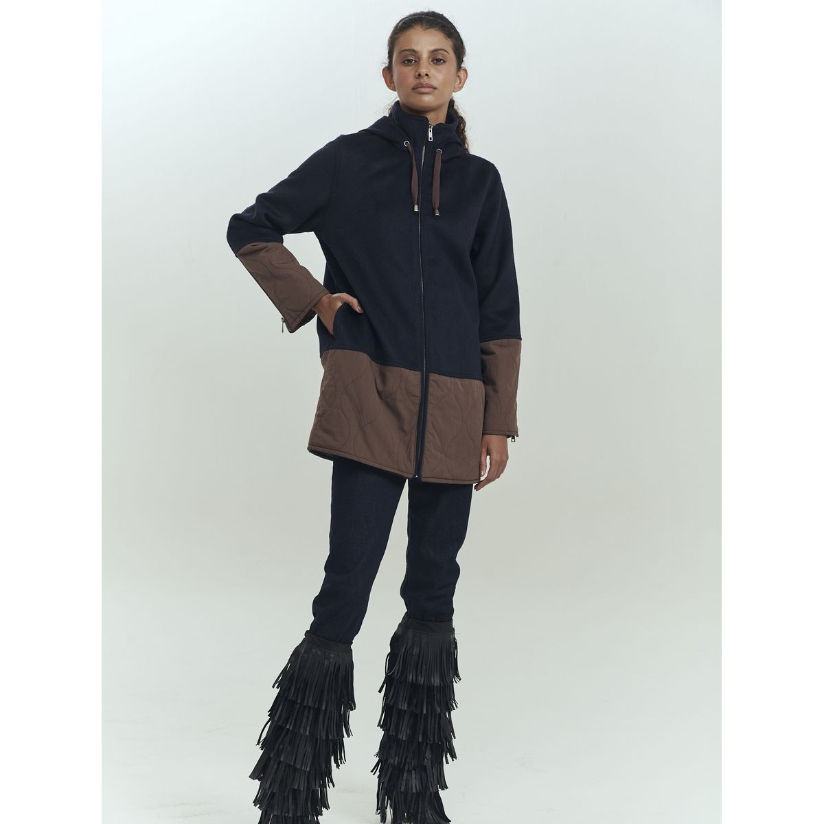 BRICK LONDON - ABRIGO JAGGER COAT AZUL