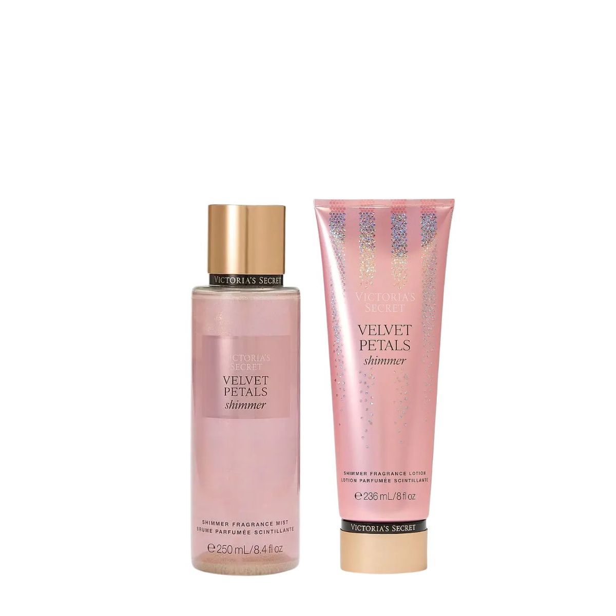 VICTORIA'S SECRET - Pack Crema y Colonia Velvet Petals Shimmer Victoria's Secret EDT Mujer 250 ml