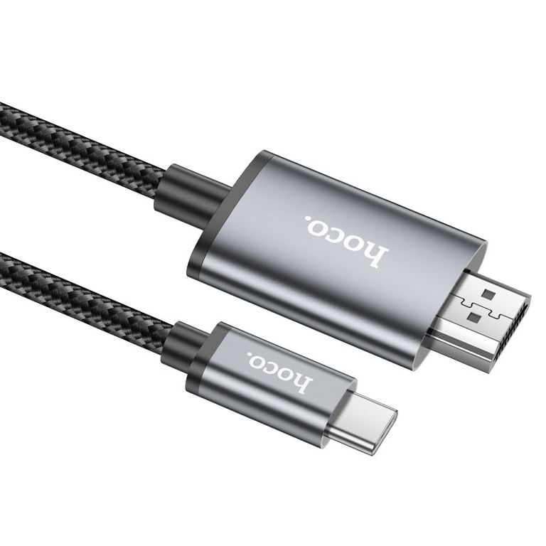 Cable transmisor TV USB-C a HDMI UA27 Negro