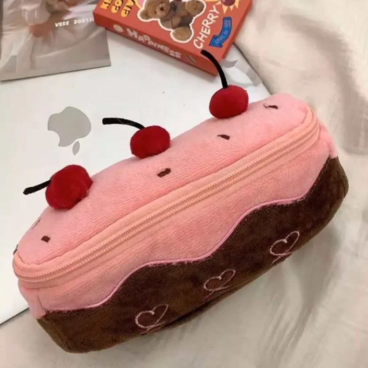 GENERICO - Estuche De Felpa Para Lapices Pastel Dulce Kawaii
