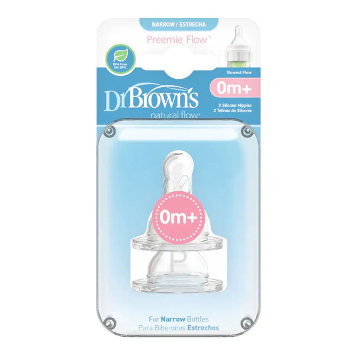 DR BROWN'S - Pack de 2 Tetinas Estándar - Dr. Browns