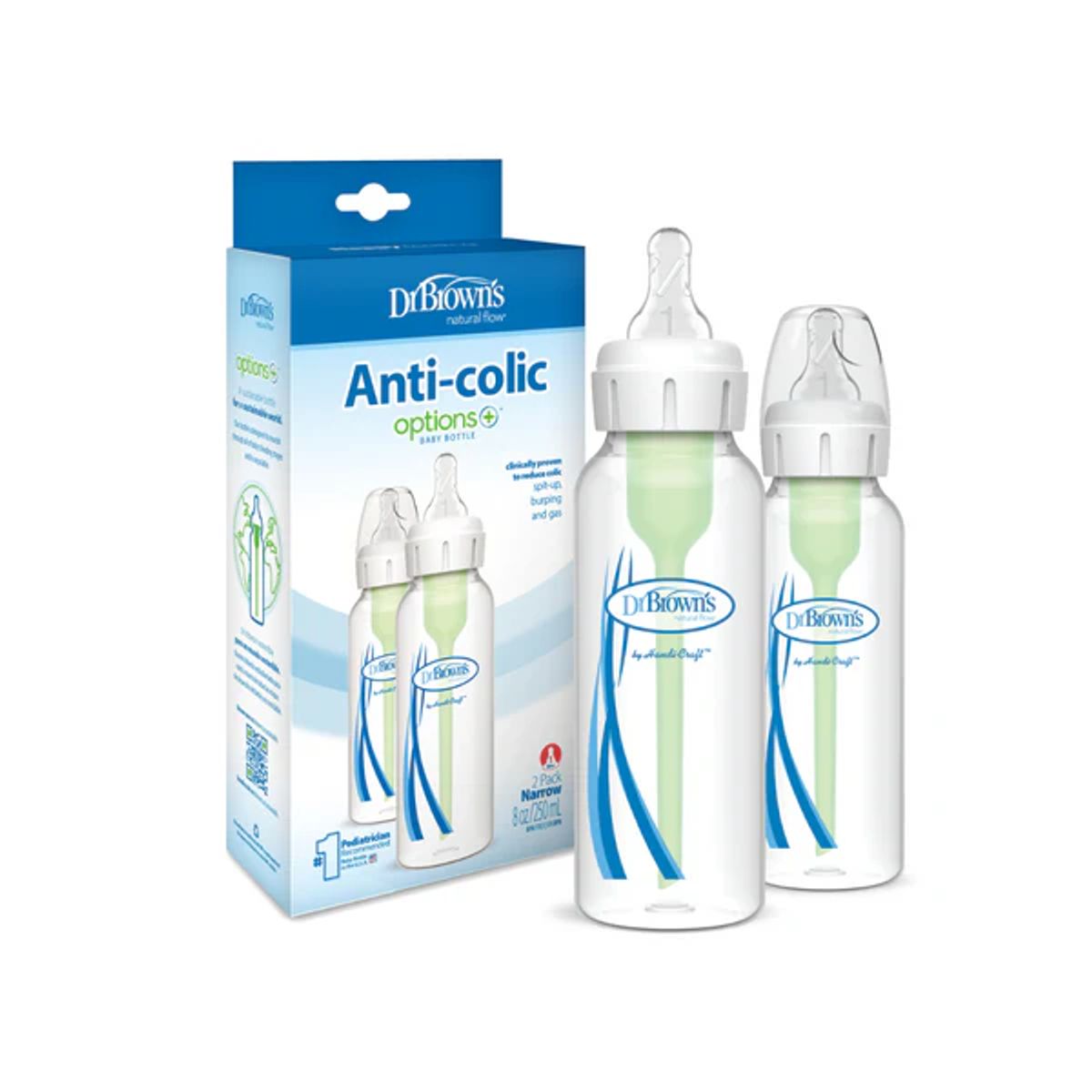 DR BROWN'S - Pack de 2 Mamaderas Anticólicos - 250ml - Dr. Browns