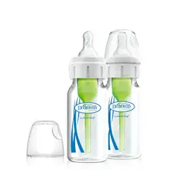DR BROWN'S - Pack de 2 Mamaderas de Vidrio Anticólicos - 120ml - Dr. Browns