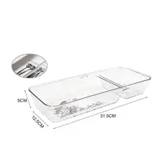 GENERICO - Organizador Acrilico Versátil para Optimización de Espacios 31.5x12.5cm
