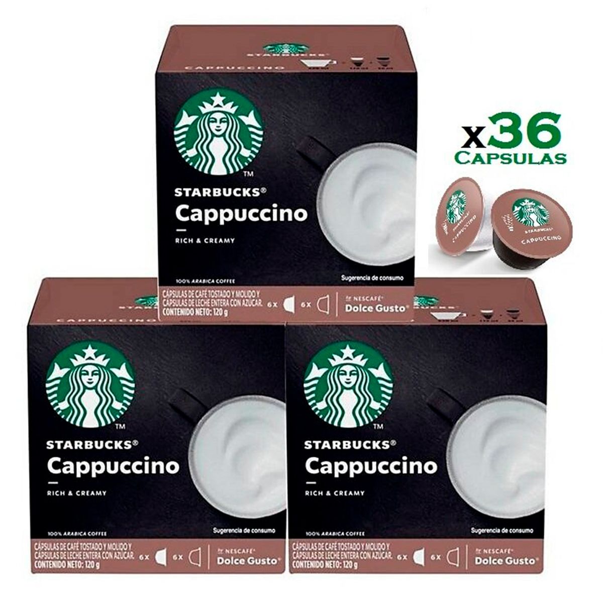 NESTLE - Cappuccino Starbucks Cápsulas