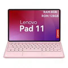 LENOVO - Tablet Pad 11 2025 8+128GB 11 WIFI 2.5K-Gris+Teclado Rosa