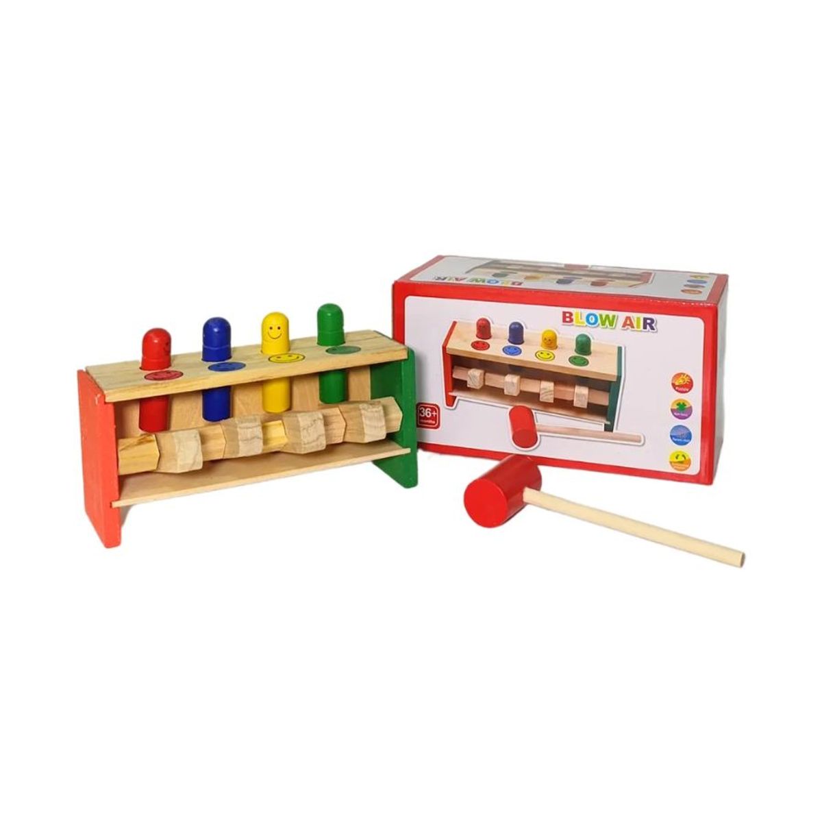 GENERICO - Juego De Madera Martillo Saltarin Para Niños