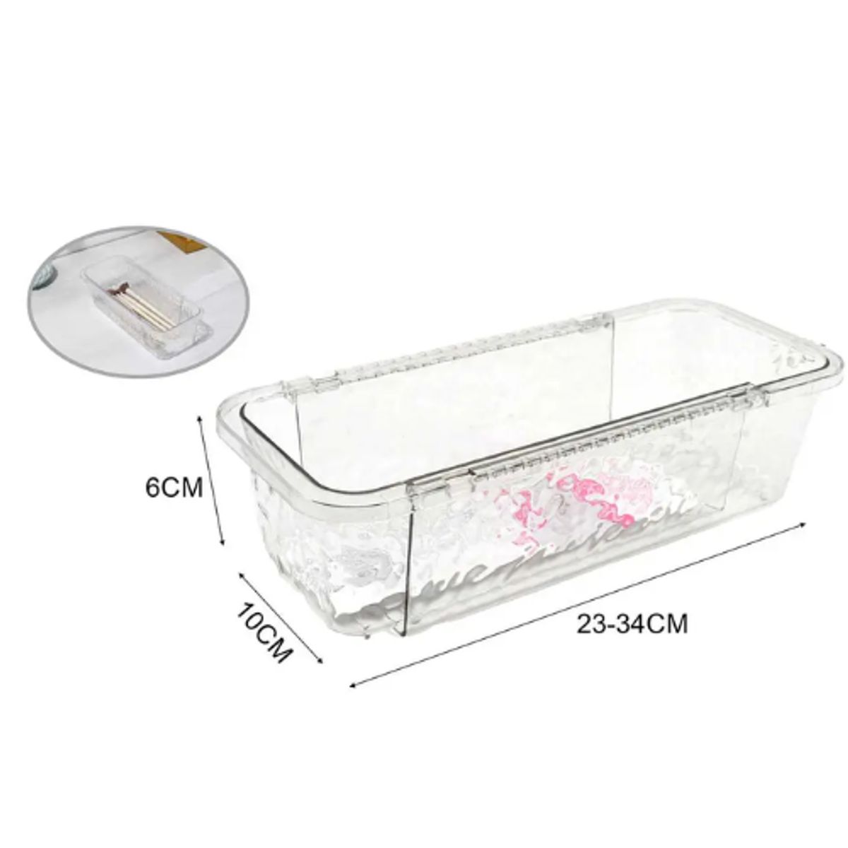 GENERICO - Organizador Acrilico Expandible Versátil para Optimización de Espacios 23-34x10CM