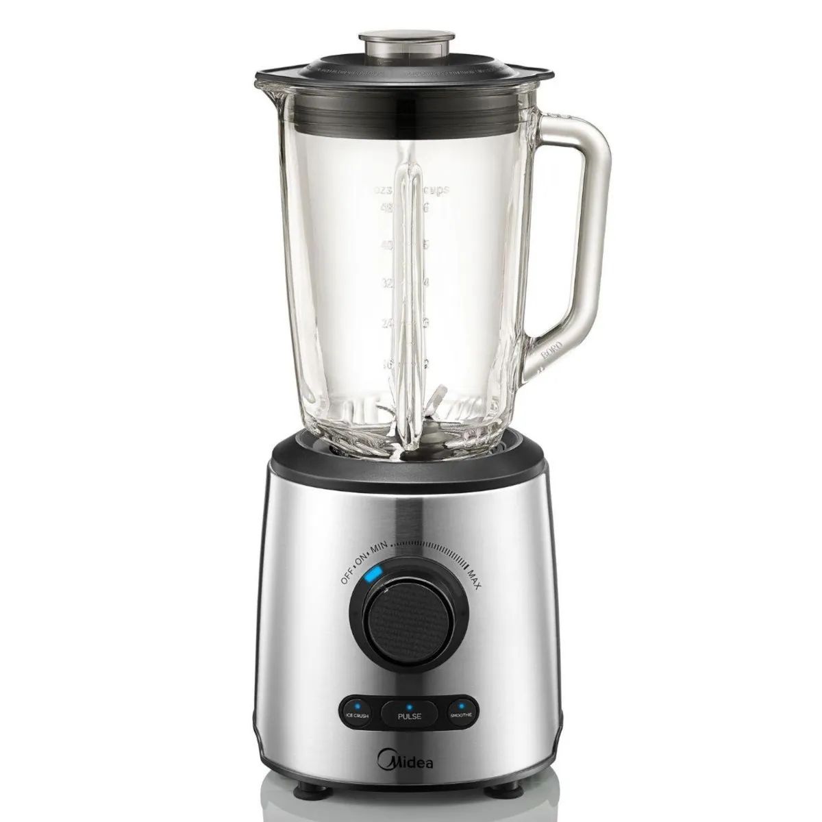 MIDEA - Licuadora Acero Inoxidable 8 Cuchillas 1.5 Litros Inox MJ-BL7006SS