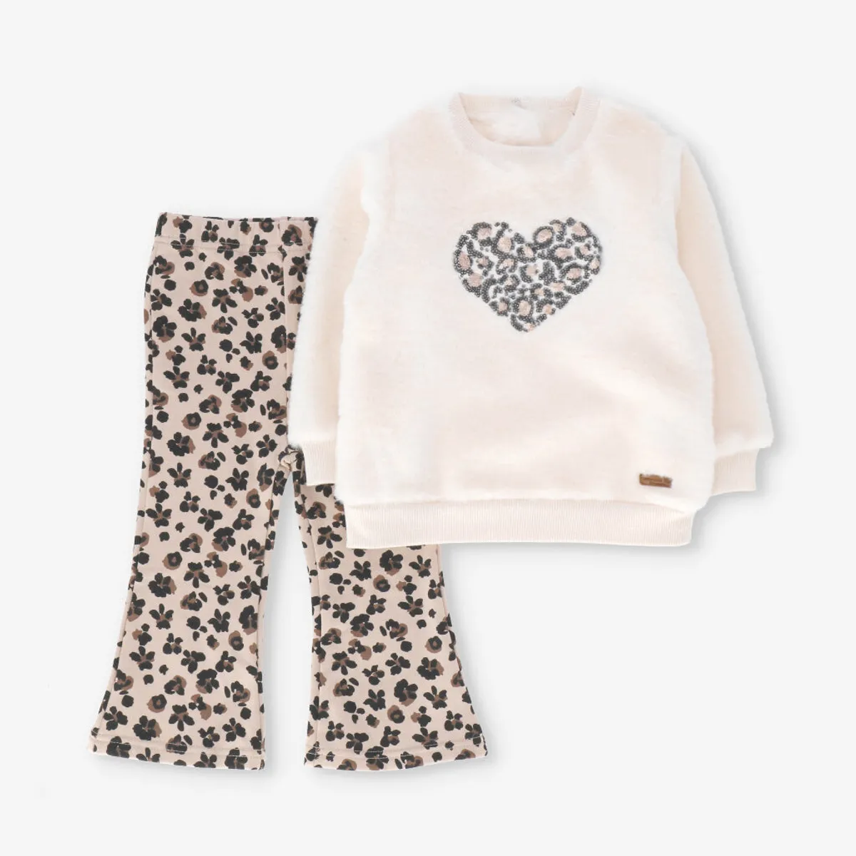 LIMONADA - Conjunto niña animal print crudo Limonada