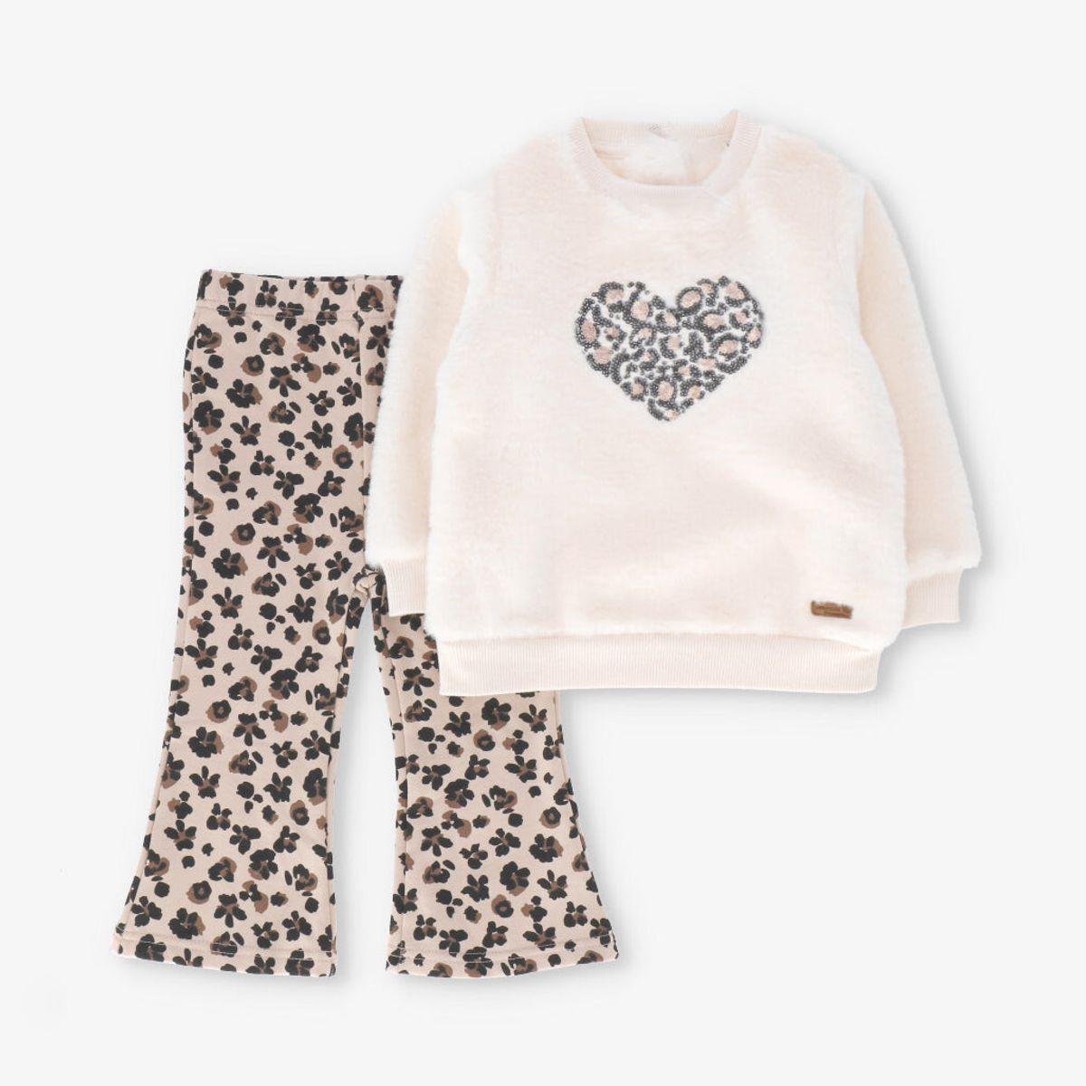 LIMONADA - Conjunto niña animal print crudo Limonada