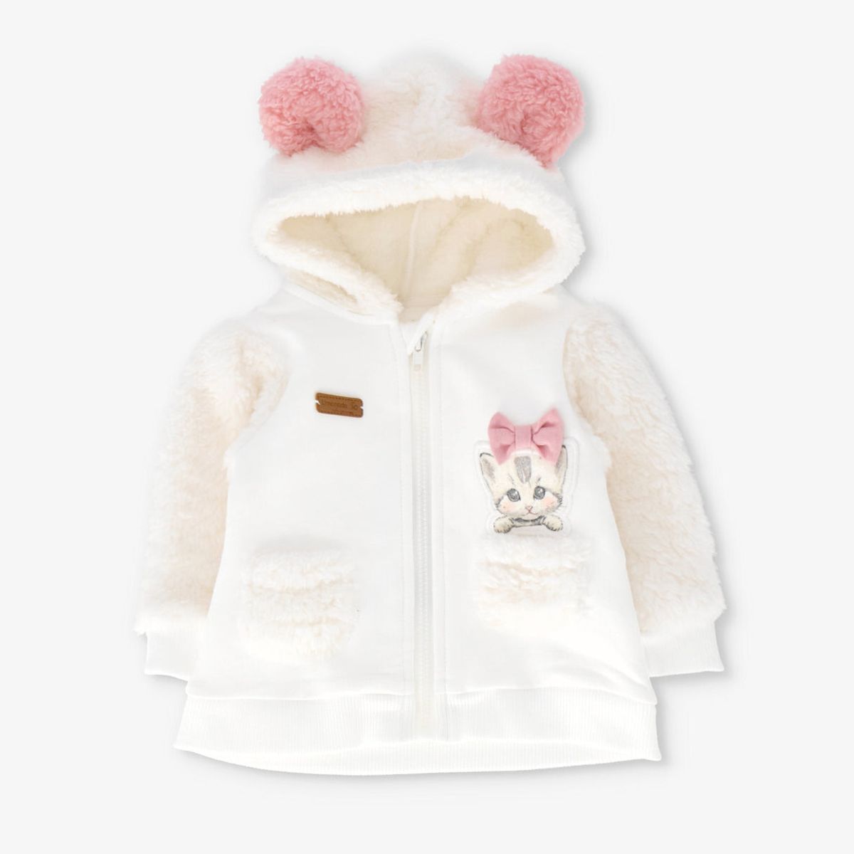LIMONADA - Buzo recién nacida con gatito rosado Limonada