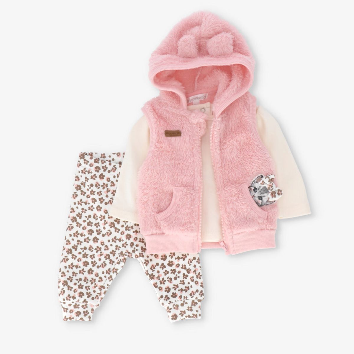 LIMONADA - Conjunto recién nacida animal print rosado Limonada