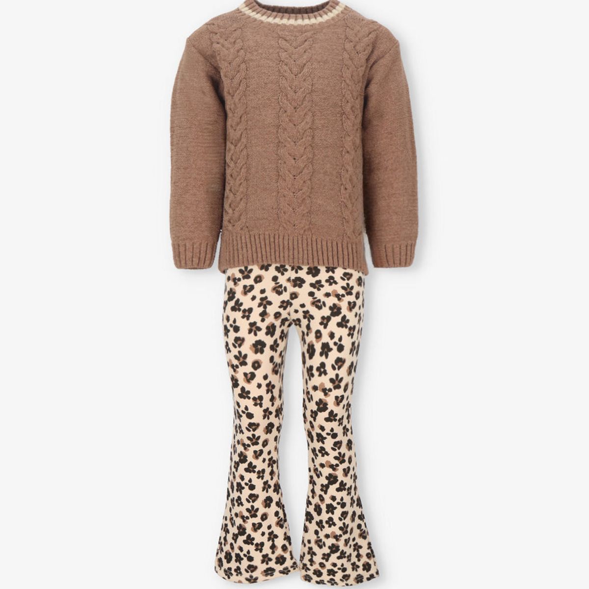 LIMONADA - Conjunto niña animal print camel Limonada