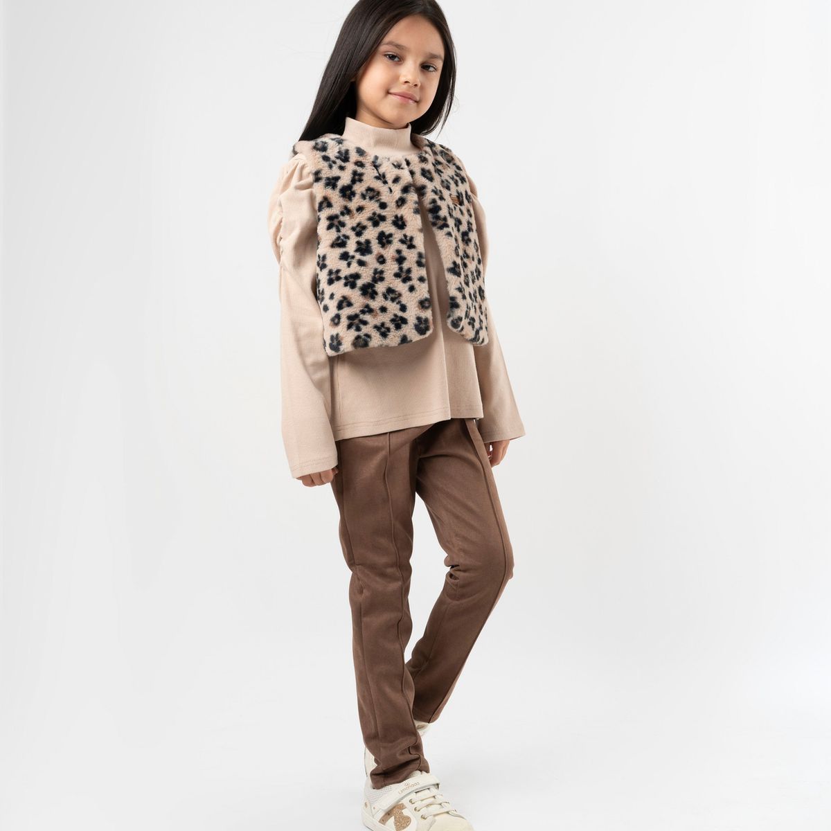 LIMONADA - Conjunto animal beige Limonada Niña