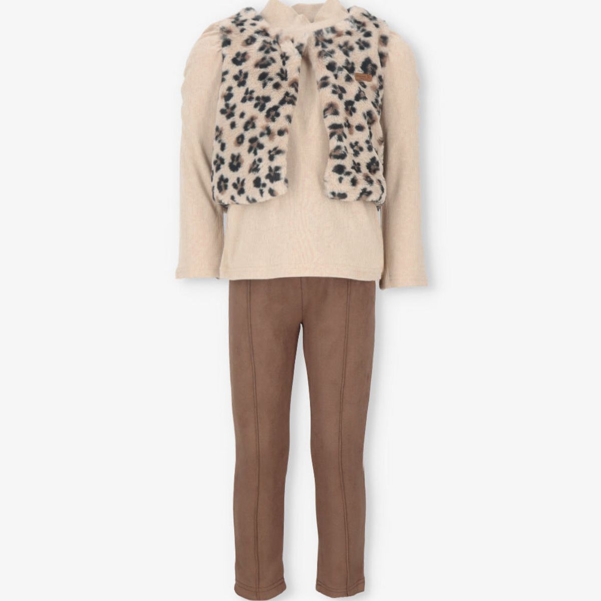 LIMONADA - Conjunto animal beige Limonada Niña