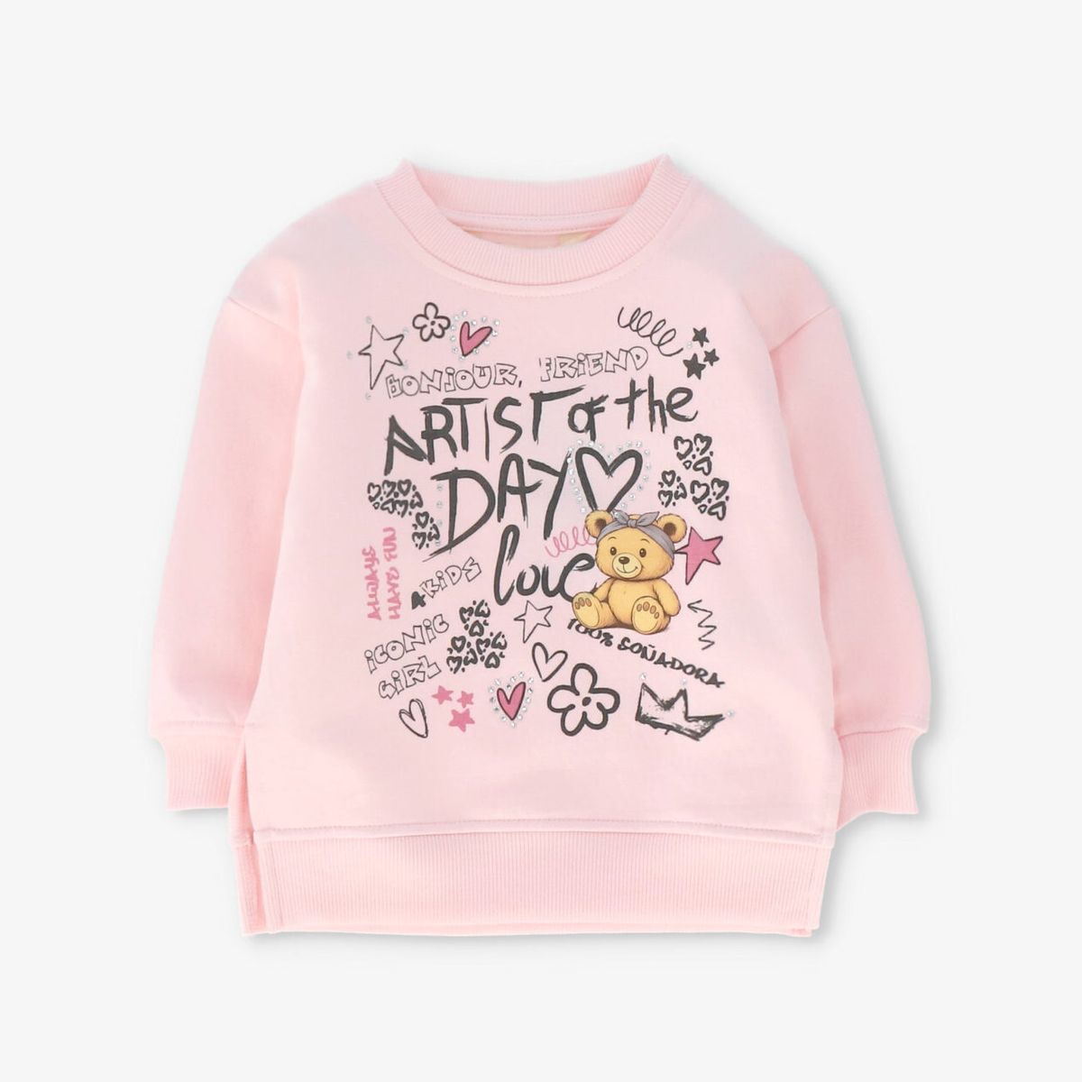 4KIDS - Conjunto bebé grafiti rosado 4 Kids