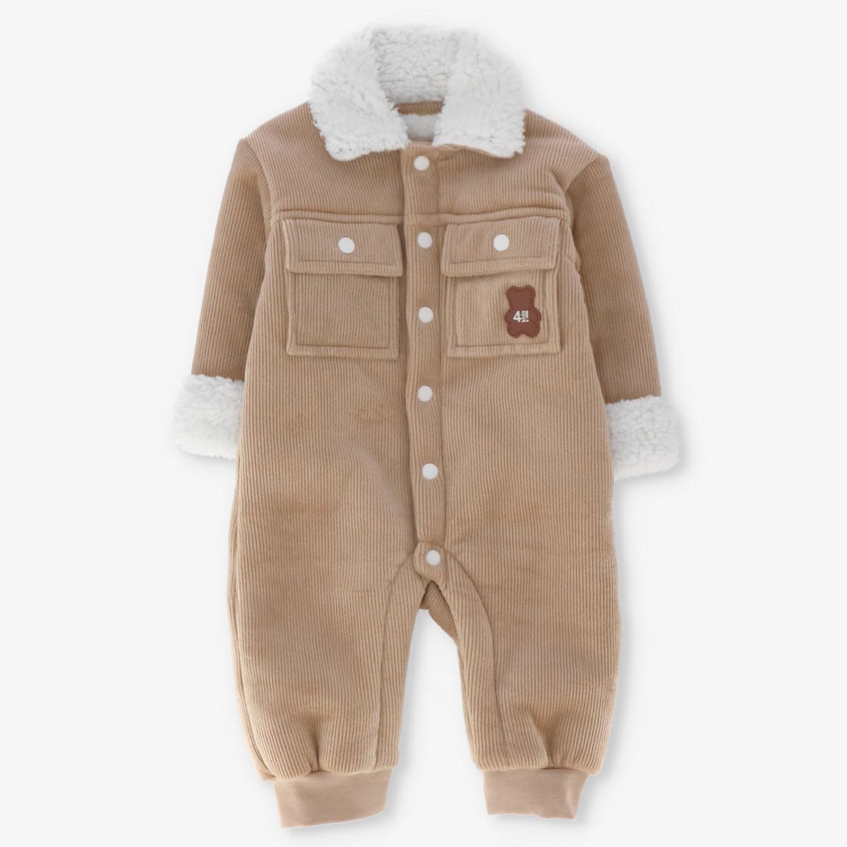 4KIDS - Enterito recién nacido sherpa beige 4 Kids