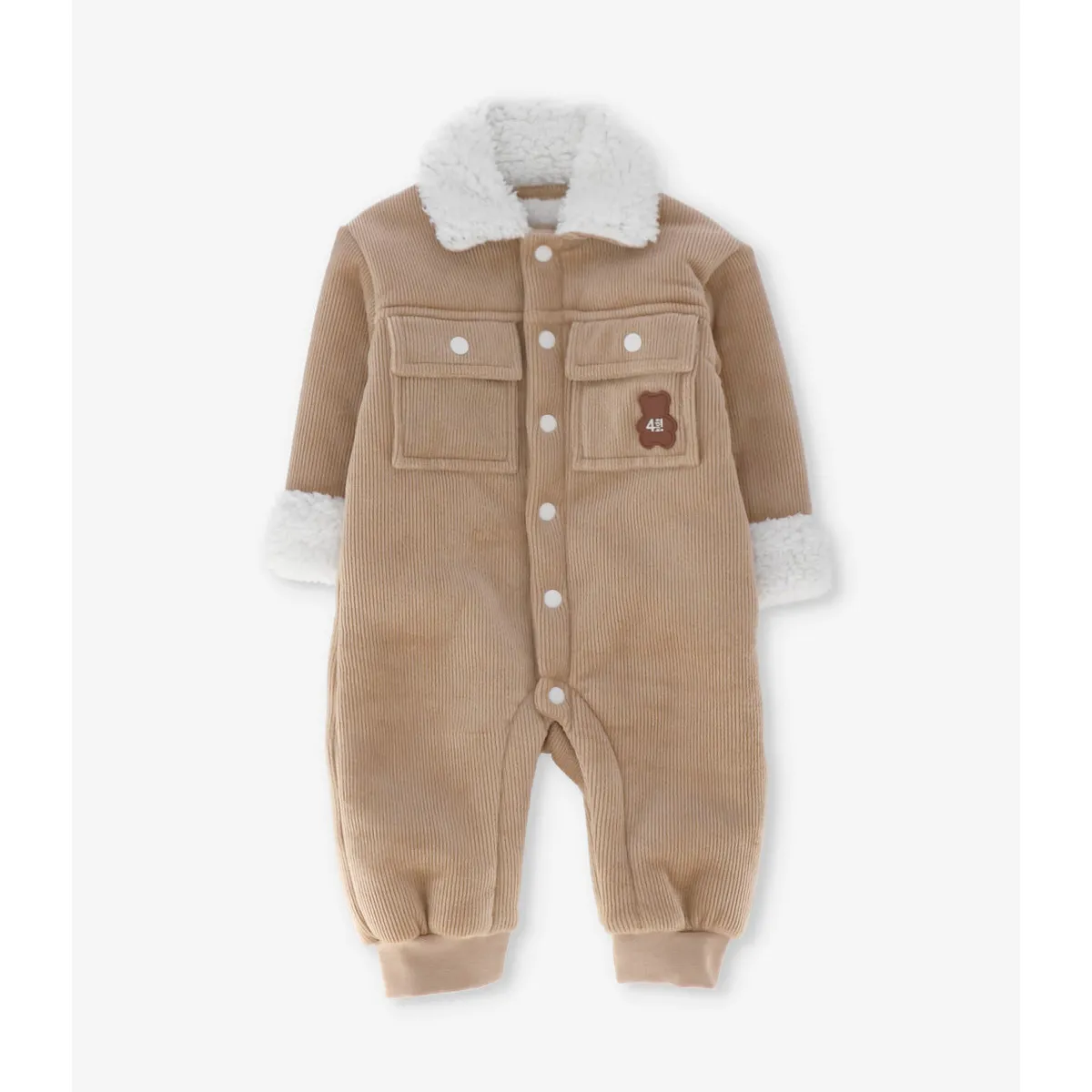 4KIDS - Enterito recién nacido sherpa beige 4 Kids