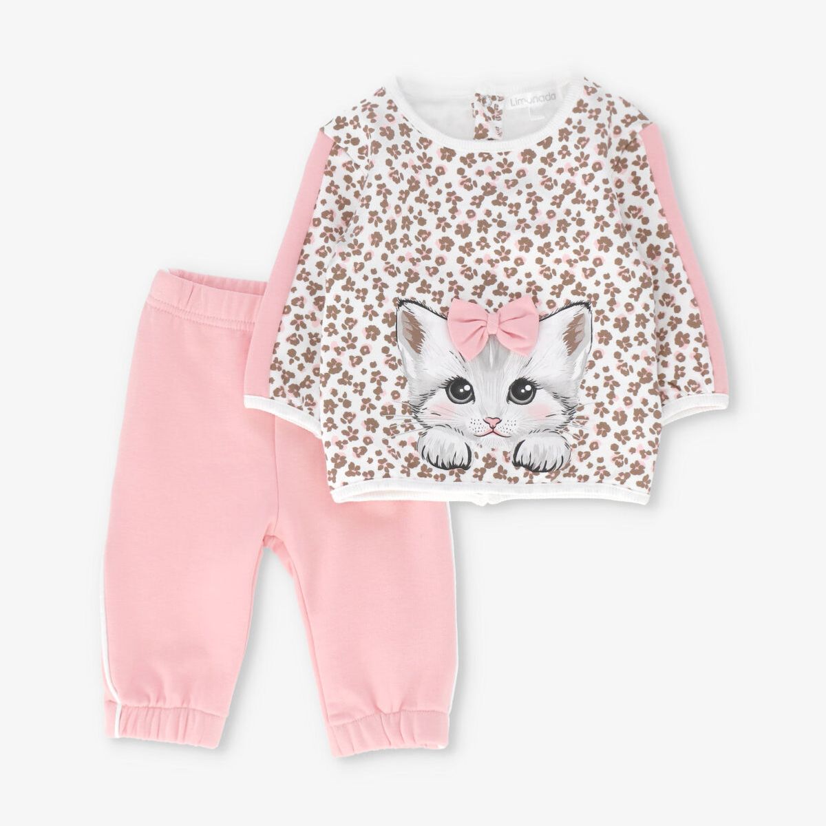 LIMONADA - Buzo recién nacida animal print rosado Limonada