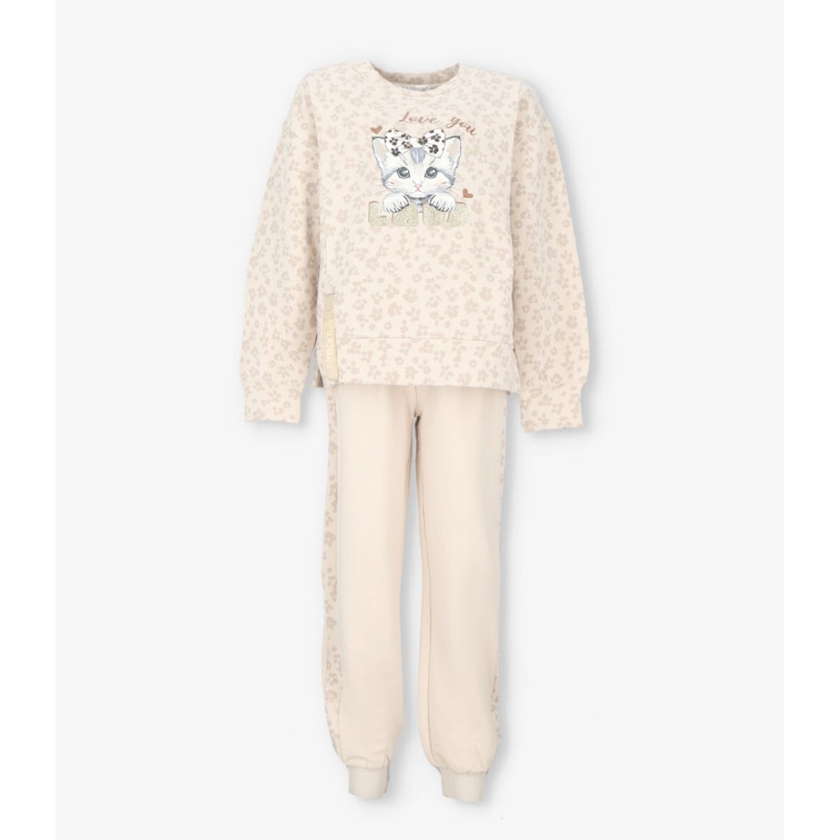 LIMONADA - Buzo niña animal print arena Limonada