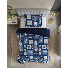 GENERICO - Cubrecama con Sherpa Ultra Soft Invierno Termico Plaza y Media10
