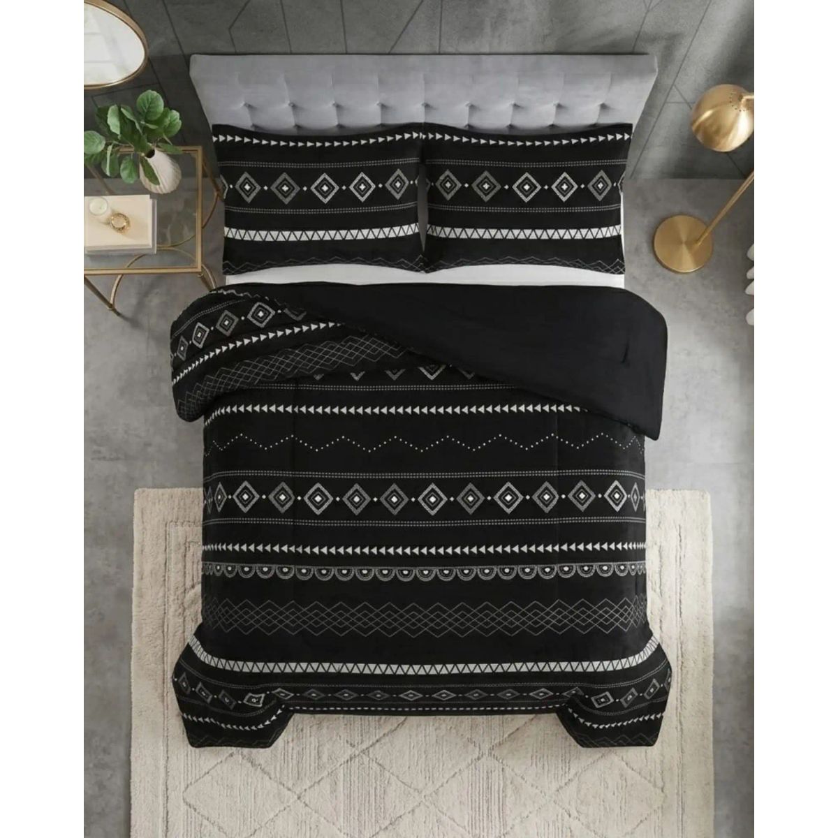 GENERICO - Cubrecama con Sherpa Ultra Soft Invierno Termico Plaza y Media14
