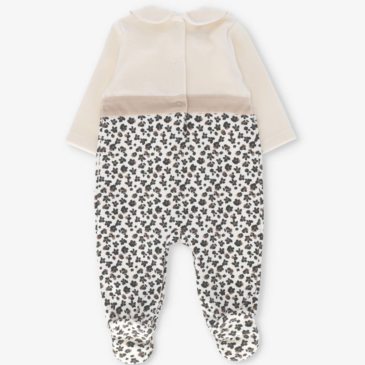 LIMONADA - Enterito recién nacida animal print beige Limonada